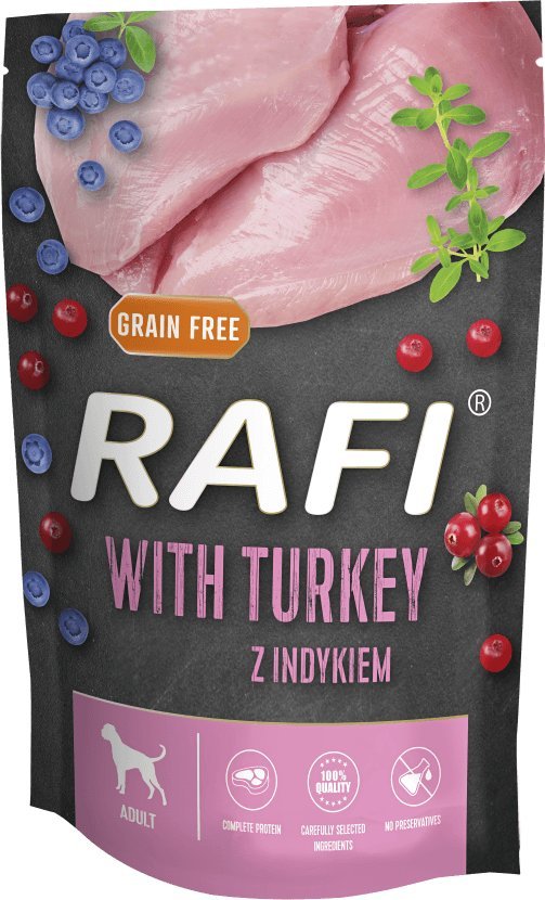 Dolina Noteci Rafi Mokra Karma dla psów z indykiem 500 g