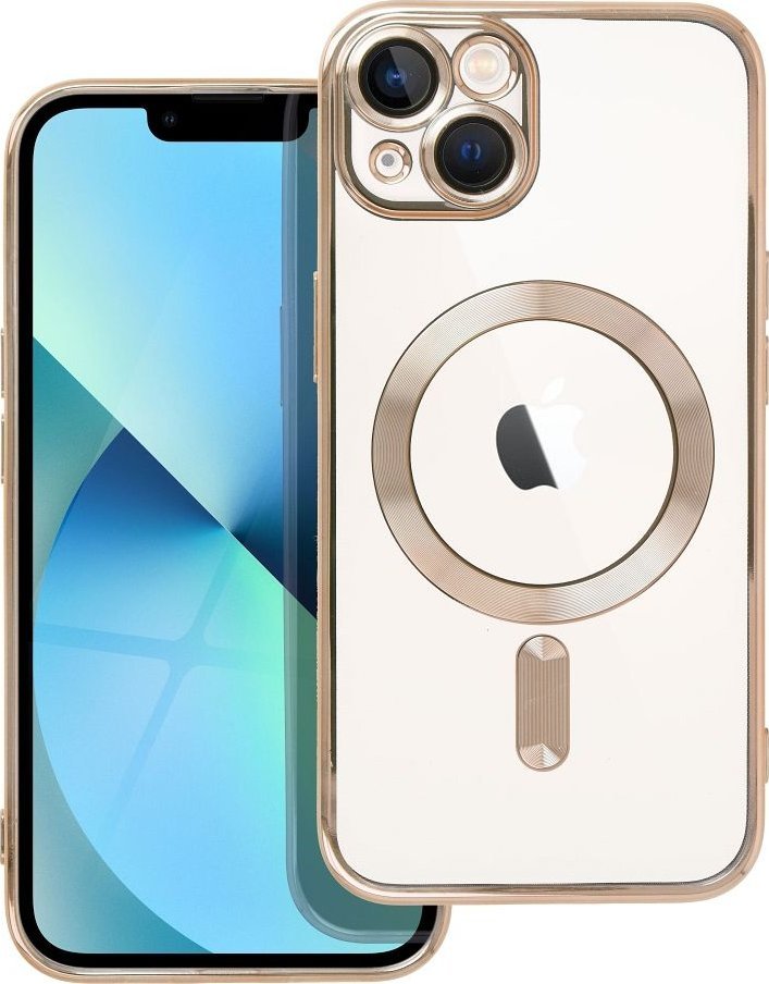 OEM Futerał ELECTRO MAG COVER kompatybilny z MagSafe do IPHONE 13 złoty