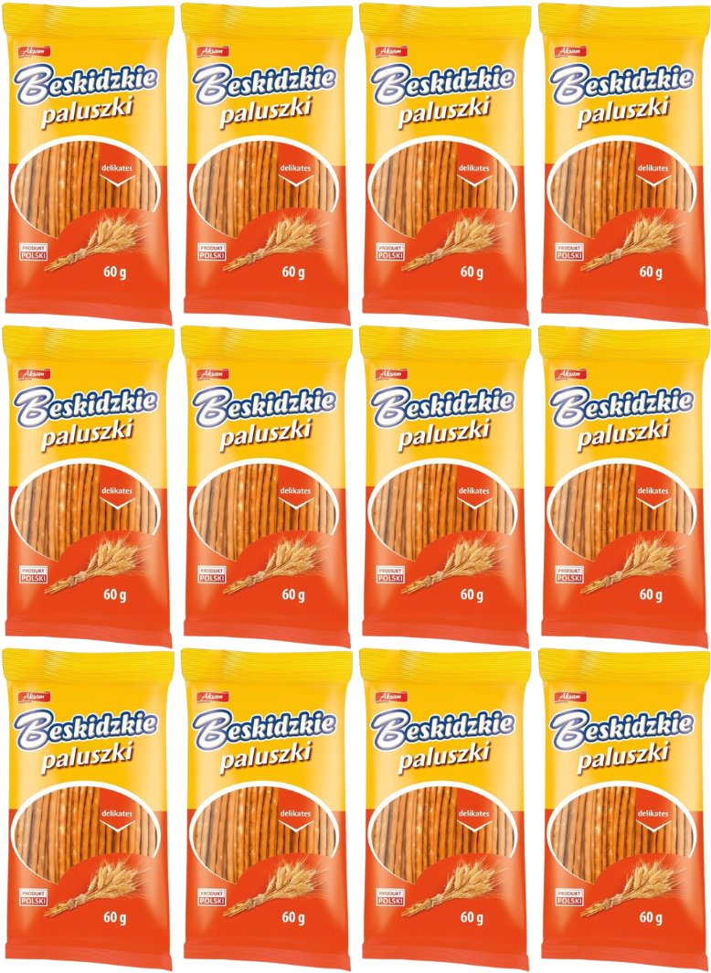 Aksam Beskidzkie Paluszki delikates 60 g x 12 sztuk