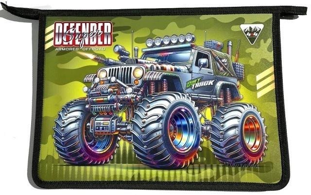 Fresh Teczka-torba A4+ zapinana na zamek Monster Truck