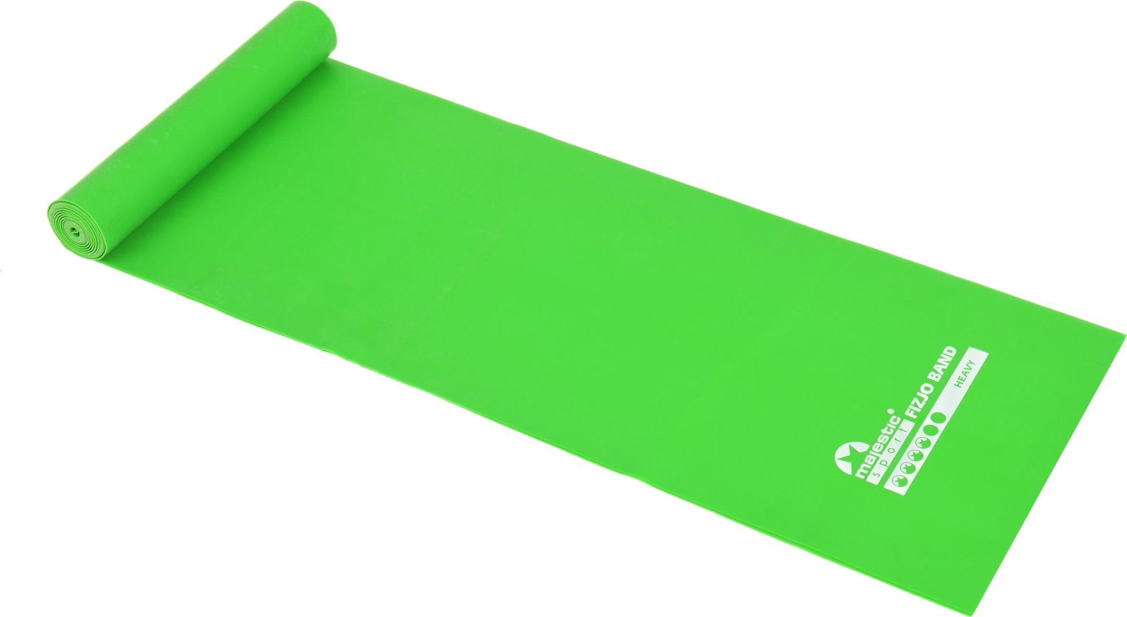 Guma do rehabilitacji Majestic Sport FizjoBand 2000x150x0,45 mm HEAVY zielona