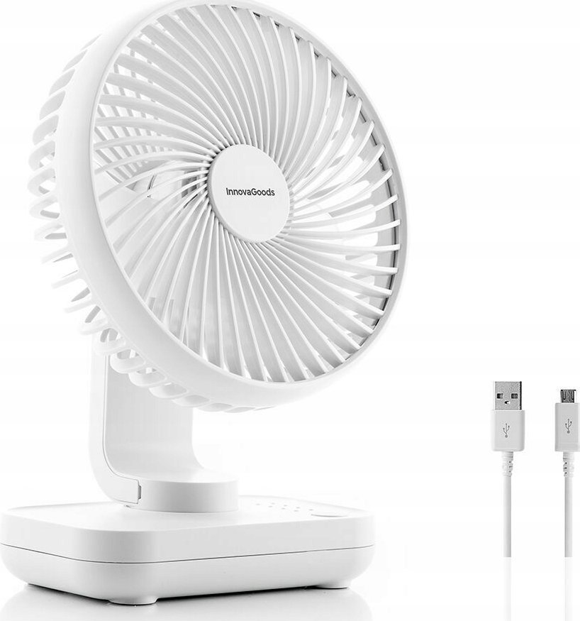 Wentylator USB InnovaGoods InnovaGoods Rechargeable Desk Fan Fanrec O5,4'' 36