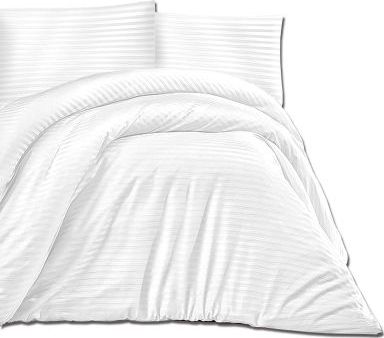 Darymex Pościel satyna bawełniana Exclusive Cizgili White 180x200