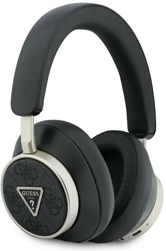 Słuchawki nauszne Guess 4G Triangle Logo Bluetooth ENC czarny