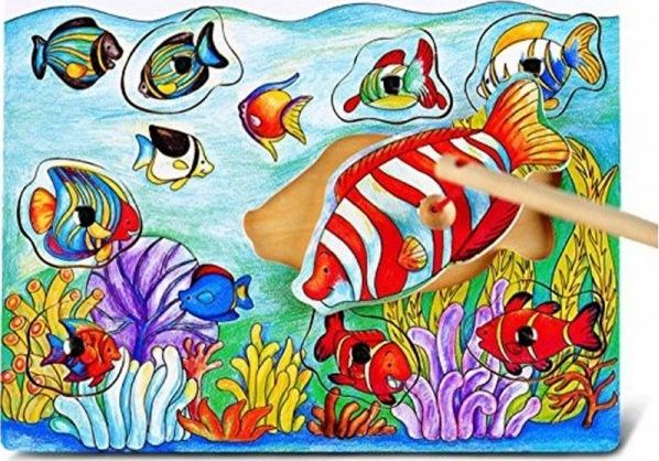 Viga Viga 58423 Magnetyczne puzzle - łowimy rybki