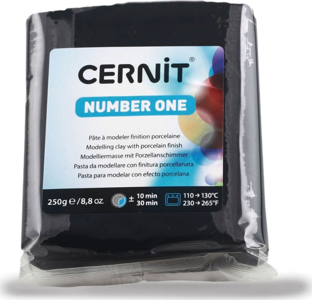 The Clay and Paint Factory Modelina Cernit Czarna 250 g