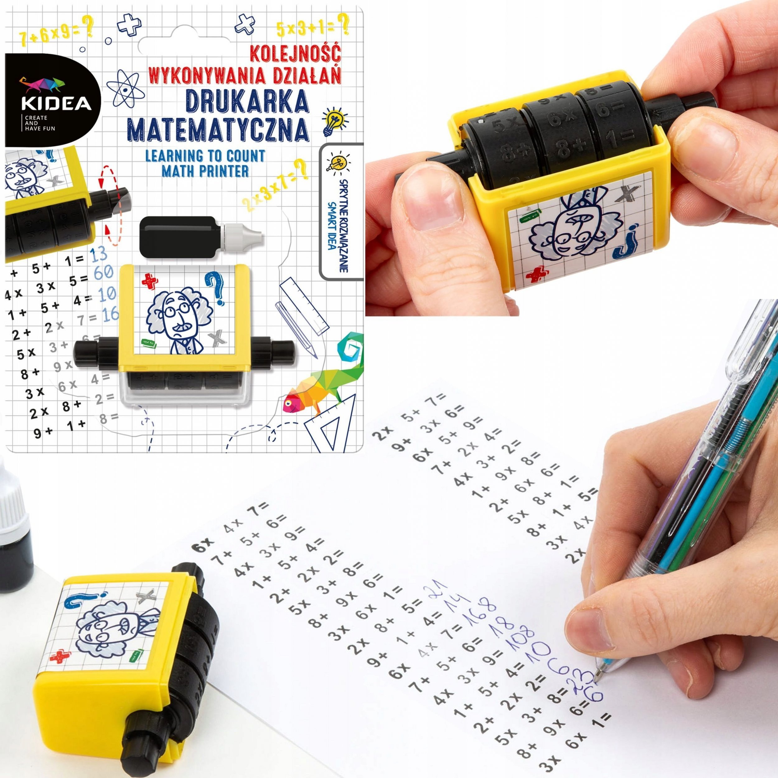 Drukarka atramentowa Derform DRUKARKA MATEMATYCZNA KOLEJNOSC DZIALAN KIDE B/C