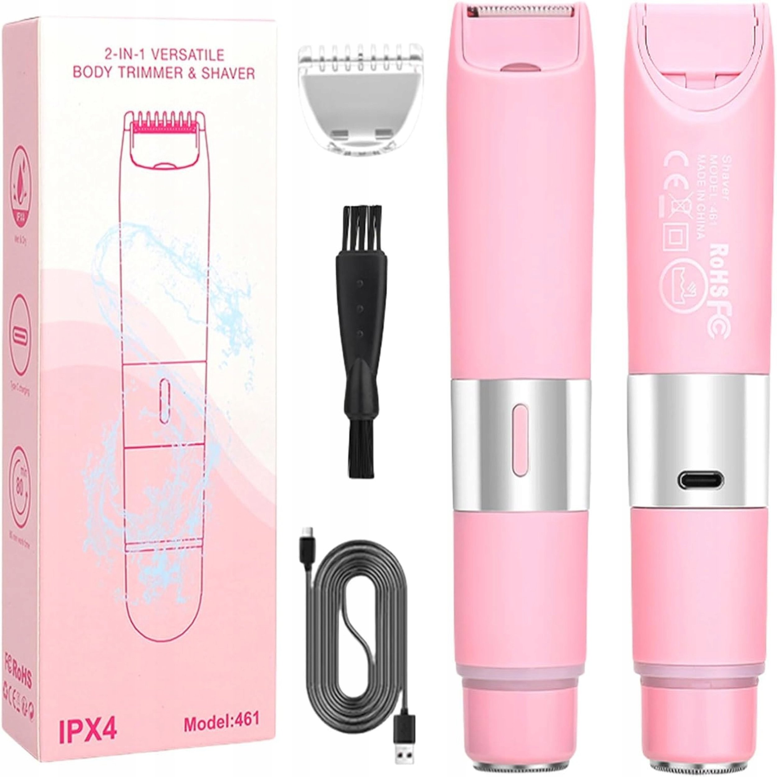 ELEKTRYCZNA MASZYNKA DO GOLENIA DLA KOBIET GOLARKA DAMSKA SKINI ZESTAW 2W1