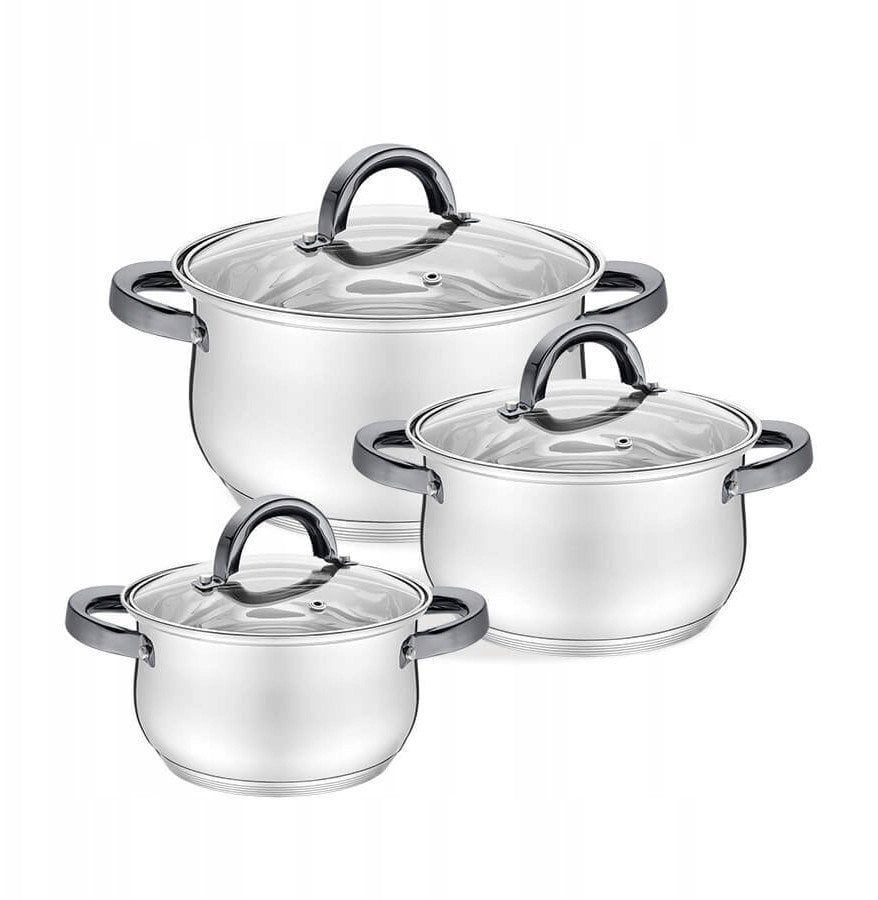 Zestaw garnków 6 el. black MAESTRO MR-3522-6M-BLACK