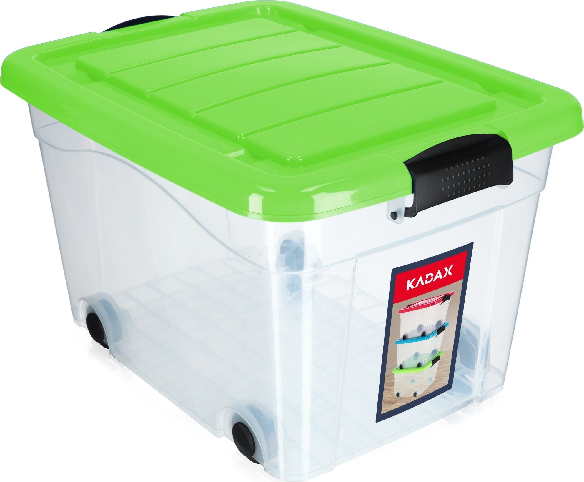 Kadax Pojemnik Pudełko Organizer Zabawki Na Kółkach 40L