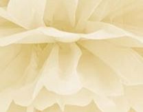 Party Deco Pompon bibułowy, kremowy, 35 cm uniwersalny