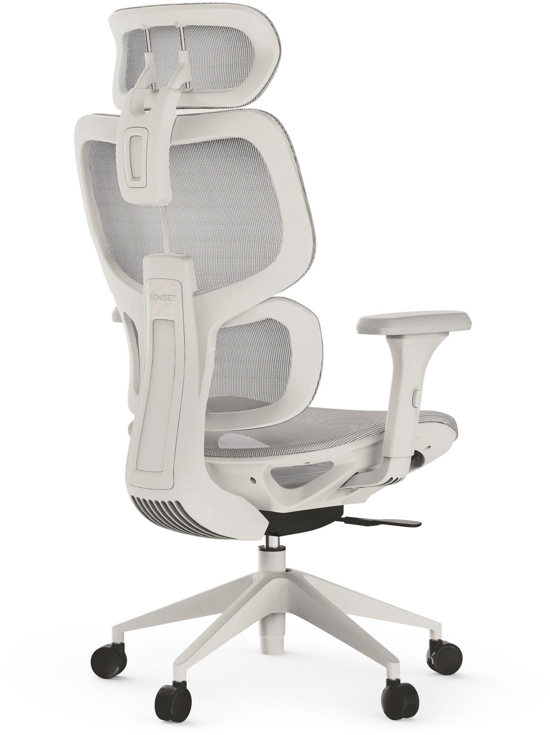 Krzesło biurowe SENSE7 Fotel biurowy NOBU light gray