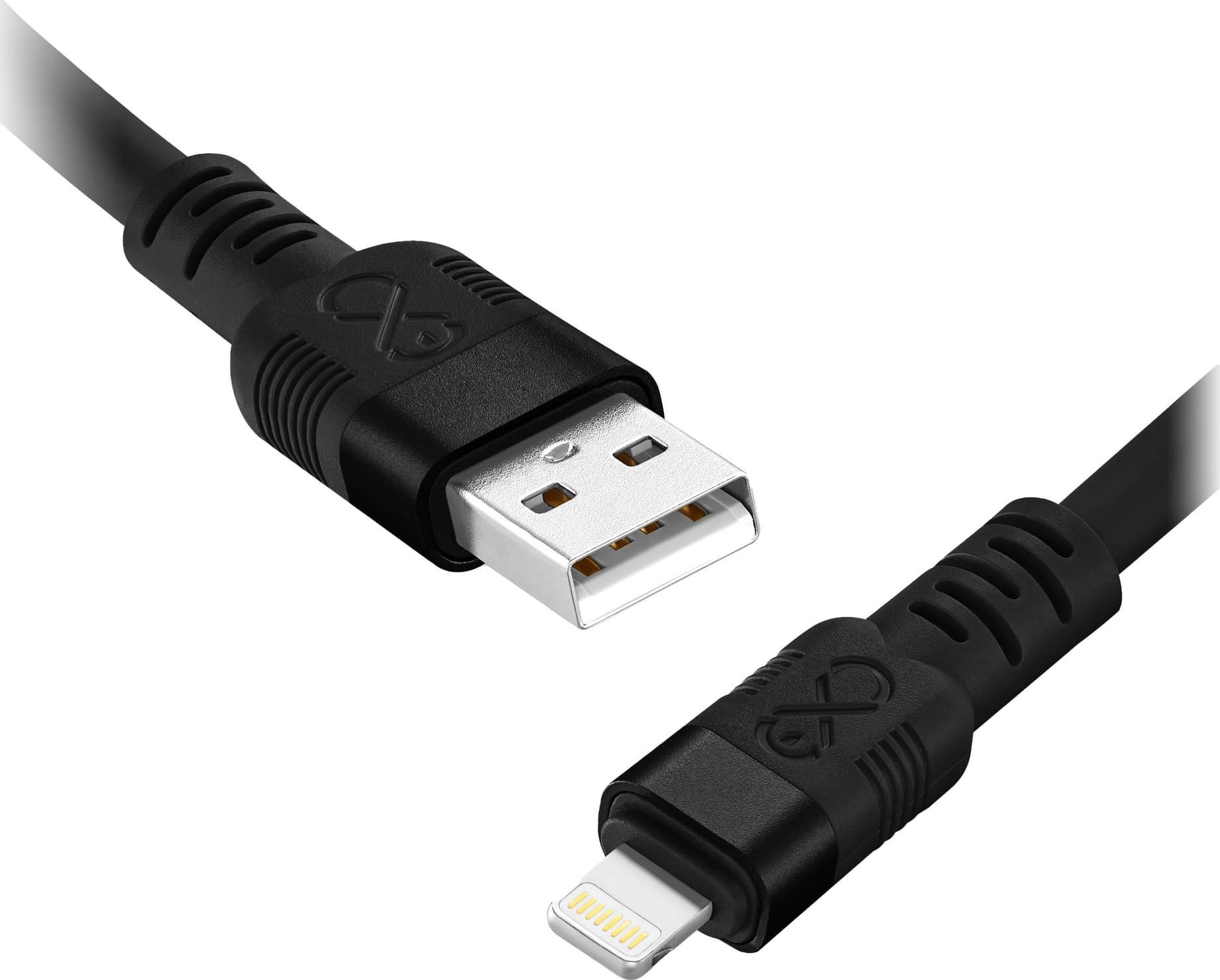 Kabel USB Orno USB-A - Lightning 0.9 m Czarny (CABEXCWHPLIGH0.9DMIX)