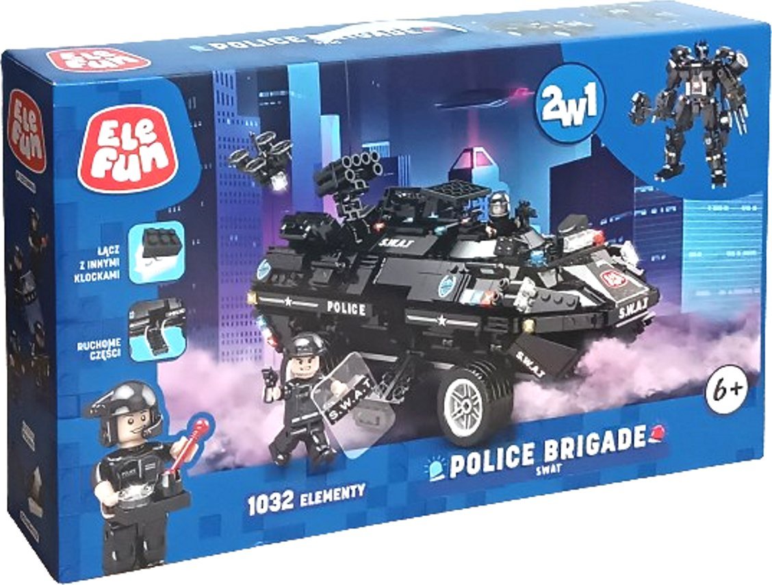 Elefun Klocki Elefun Police - SWAT 2w1 C0551A