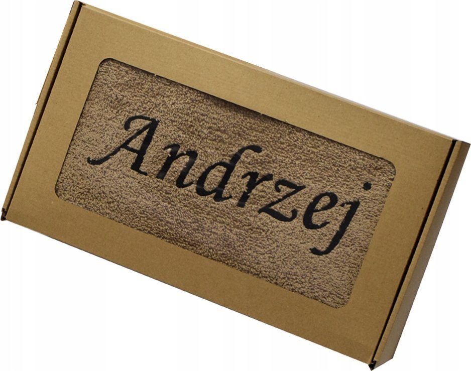 RĘCZNIK Z HAFTEM NA PREZENT TWOJE IMIĘ WALENTYNKI ŚLUB URODZINY 140X70cm