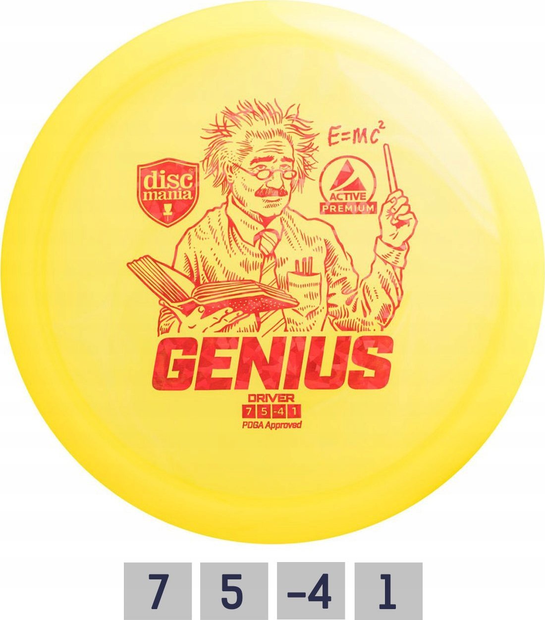 Discmania Diskgolfo diskas Fairway Driver GENIUS Active Premium Geltona