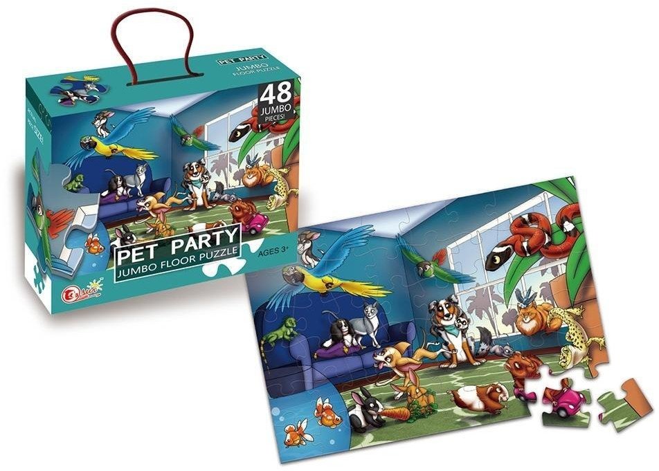 Puzzle jumbo party zwierząt domowych 48 elementów