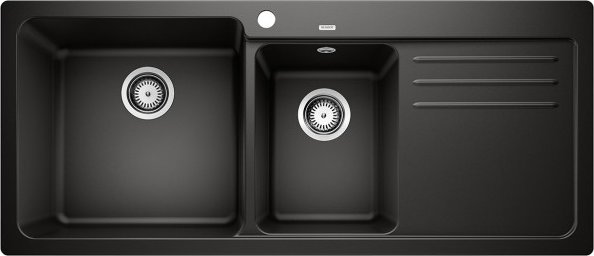 Zlewozmywak Blanco Naya 8 S Silgranit czarny komora z lewej (525945)