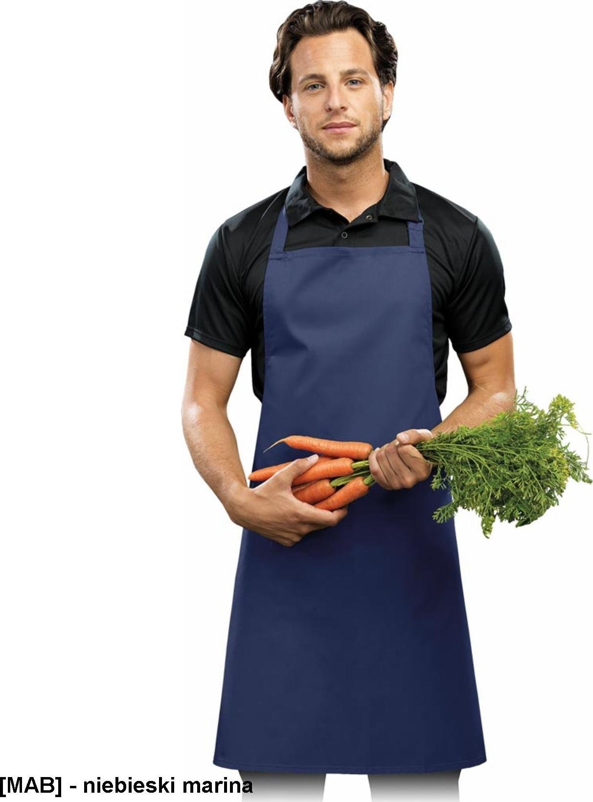 R.E.I.S. FPB-KL - fartuch z regulacą na szyi - niebieski marina - 72x86 cm.