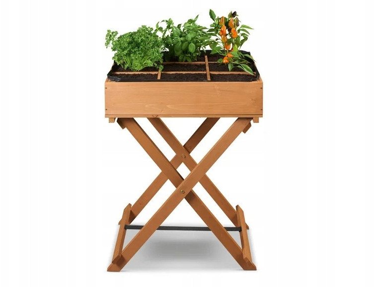 Drewniana doniczka PARKSIDE / Kwietnik / Zielnik / Stojak na uprawy