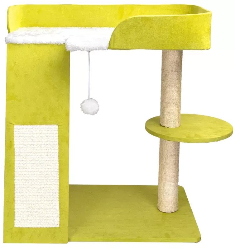 Drapak dla kota 3 poziomy legowisko 60x40x68 cm drzewko do wspinaczki