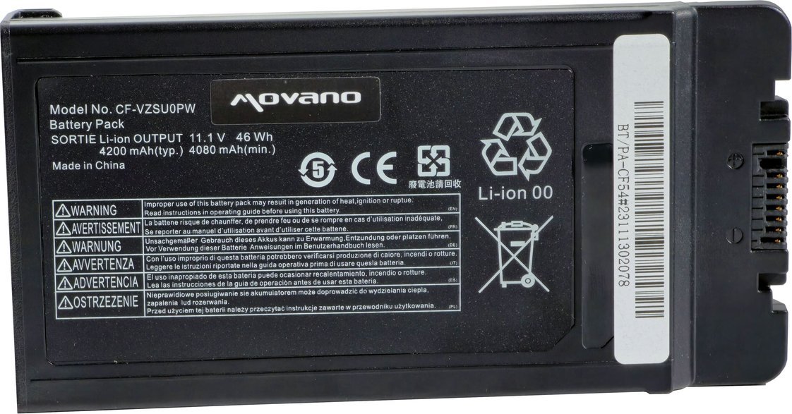 Bateria Panasonic Bateria Movano BT/PA-CF54 CF-VZSU0PW zamiennik do laptopa Panasonic CF-54 11.1V - 4200 mAh