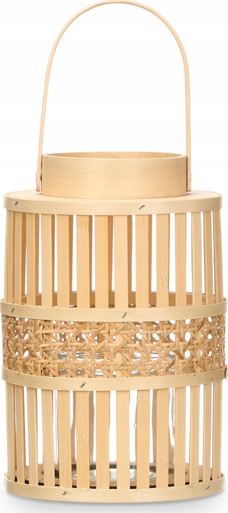 Giftdecor Lampion bambusowy ELYSIAN, Ø 16,5 x 39 cm