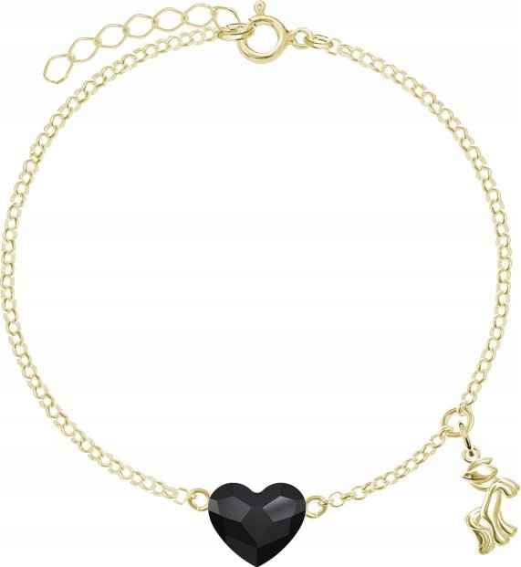 Radziszewska Jewellery Pozłacana Bransoletka SERCE Kucyk Pony DEDYK