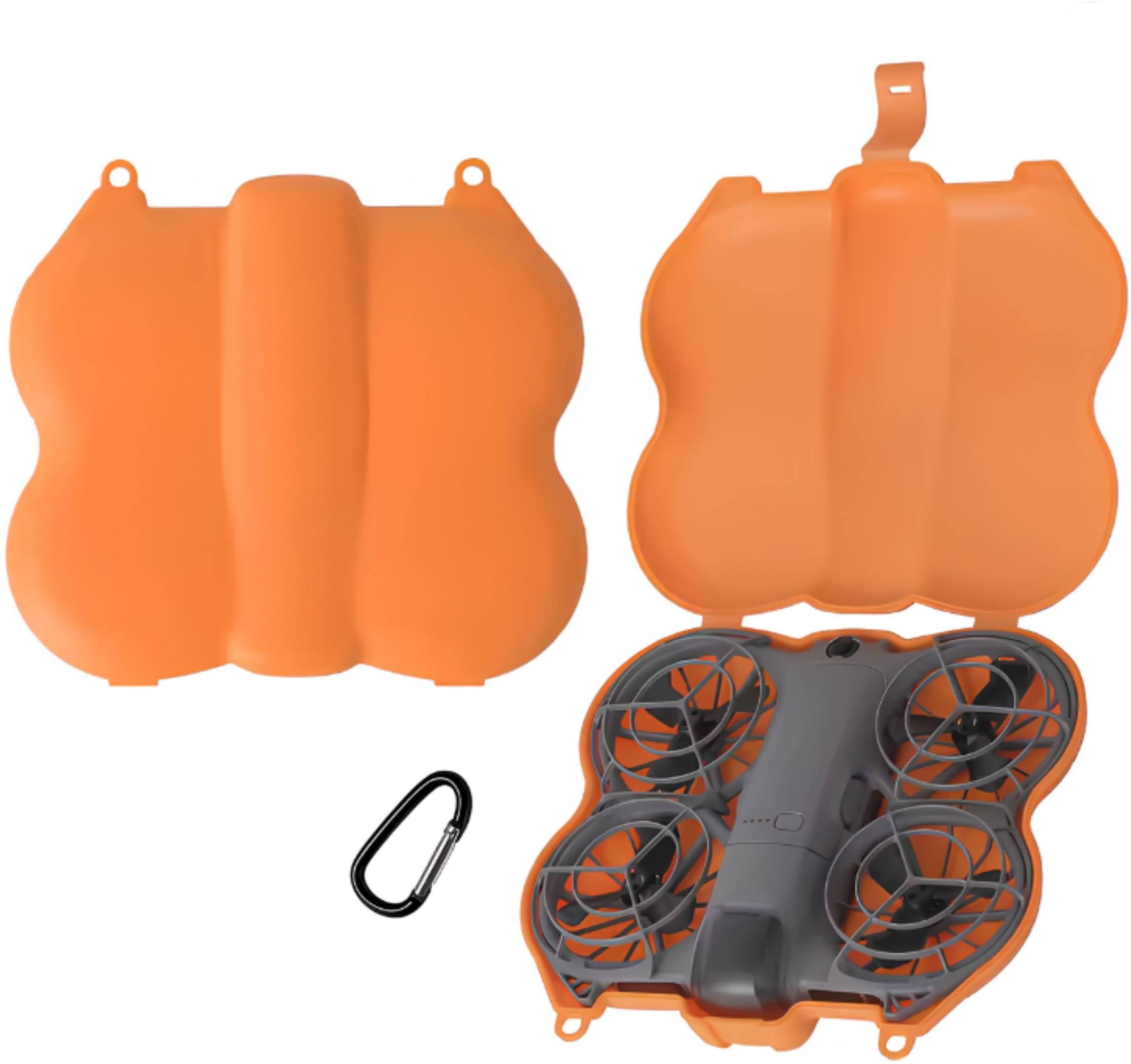 TORBA ETUI HARD CASE FUTERAŁ OCHRONNY DO PRZECHOWYWANIA DRONA DJI NEO 2 - POMARAŃCZOWA