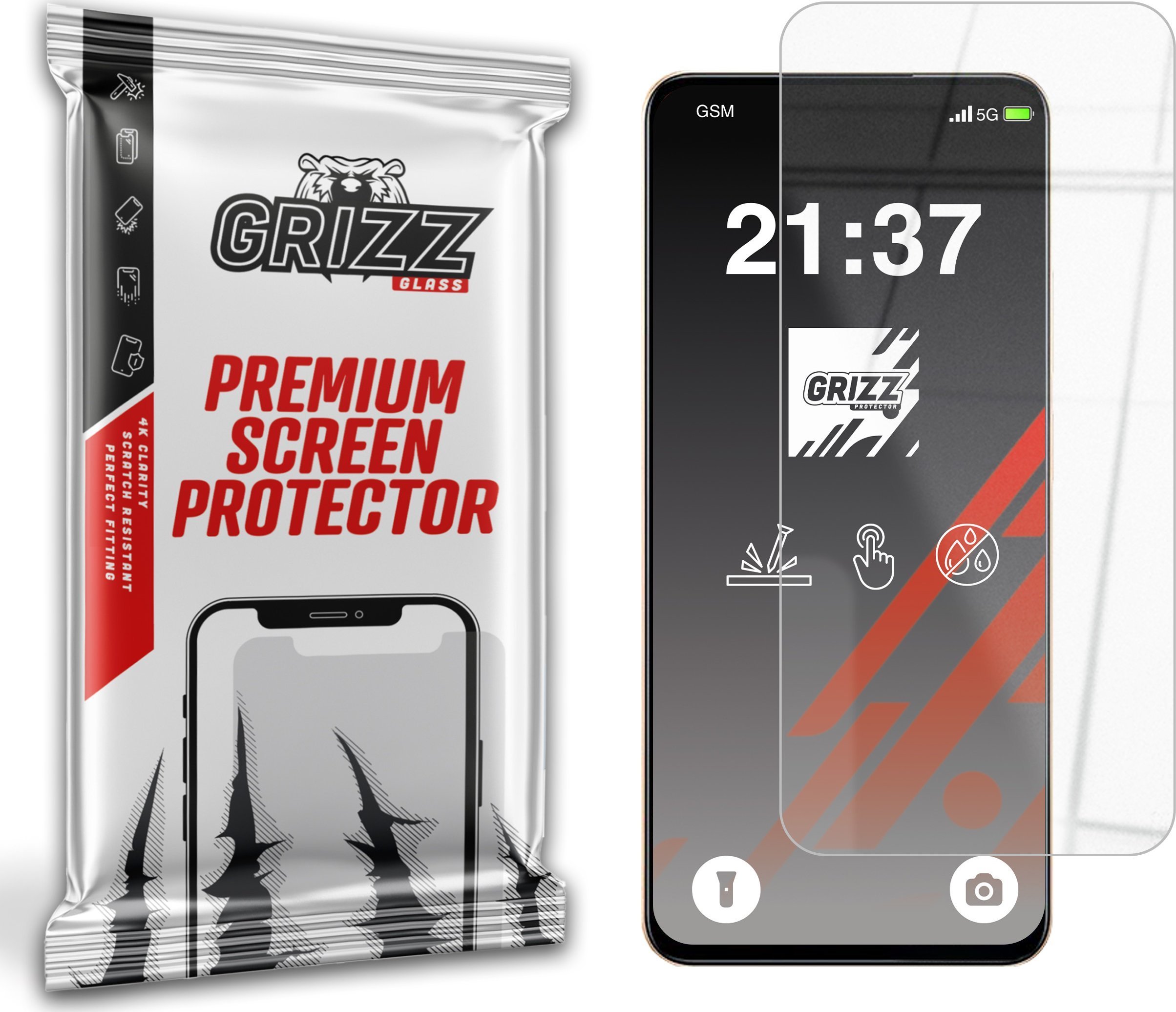 Szkło hybrydowe GrizzGlass HybridGlass do Realme P3x