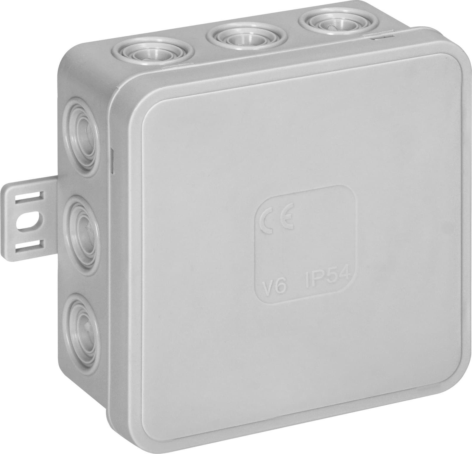 Orno Puszka n/t CLICK, IP54, 12 przepustów, 85x85x41mm, szara,OR-JB-13803/G