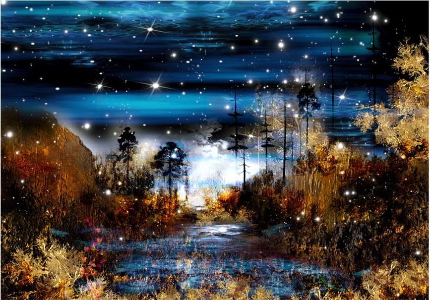 DecoNest Fototapeta - Magiczny las - 100X70