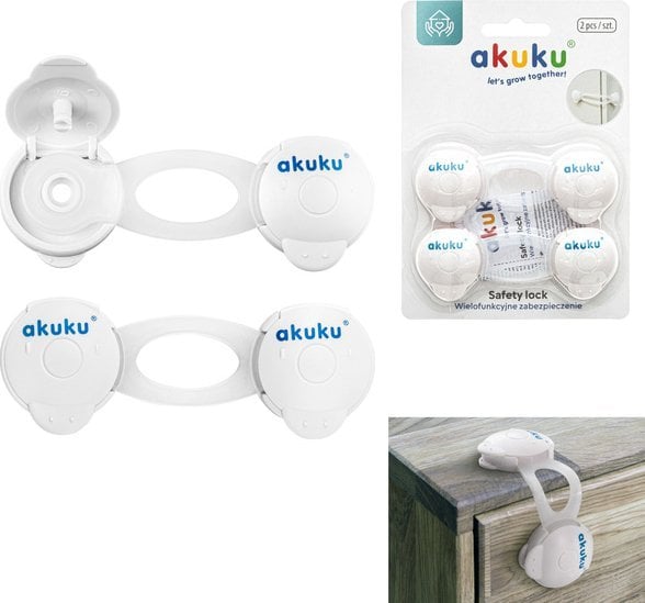 Akuku A0648 ZABEZPIECZENIA UNIW. DO SZAFEK/BIAŁE