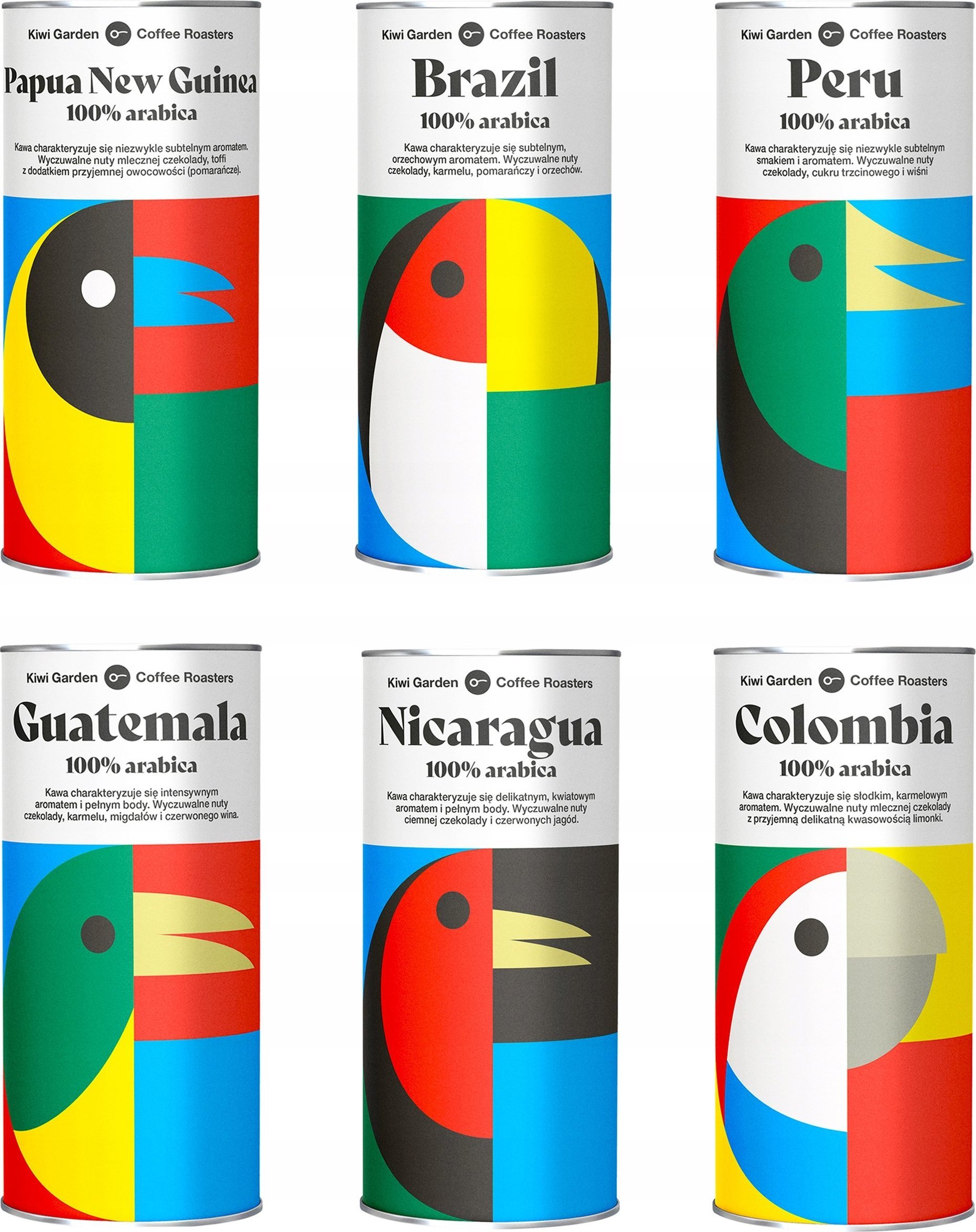 Kawa ziarnista Kiwi Garden Zestaw 200 g