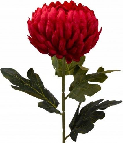 BTS Chryzantema z łodygą sztuczny kwiat duży 75 cm