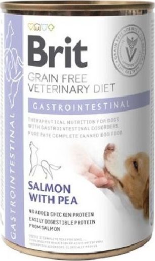 Brit Brit Grain Free Veterinary Diet Gastrointestinal - mokra karma dla psa dla psów psów z ostrym zapaleniem żołądka i jelit, 400g uniwersalny
