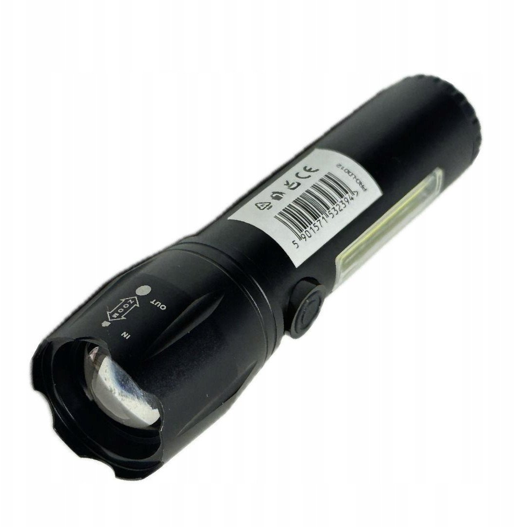 LATARKA LED Z AKU. I ŚWIATŁEM BOCZNYM 100LM