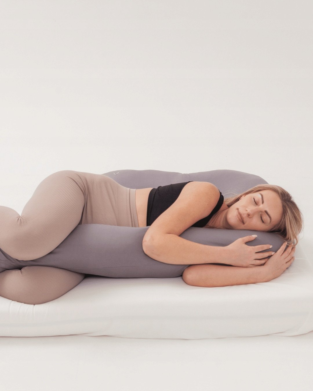 PIAPIMO-PODUSZKA CIĄŻOWA DO SPANIA TYPU 7 JERSEY SZARY