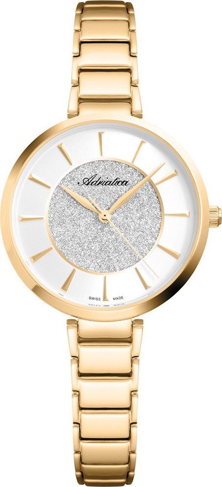 Zegarek Adriatica Zegarek damski Adriatica A3752.1113Q złoty