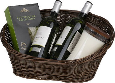 WickerPL Owalna misa wiklinowa ekspozycyjna (Zestaw 2 sztuki) 46 x 37 H11/16 CM