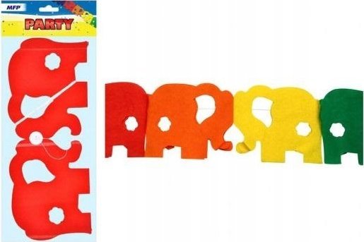 MFP paper girlanda papierowa G04 słoń 4m (18x15cm) 1041911