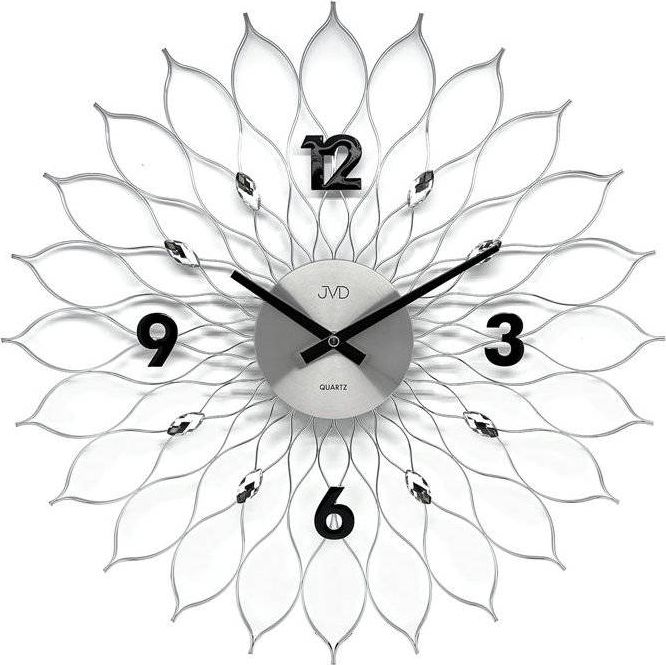JVD Zegar ścienny JVD HT115.1 z kryształkami, średnica 49 cm