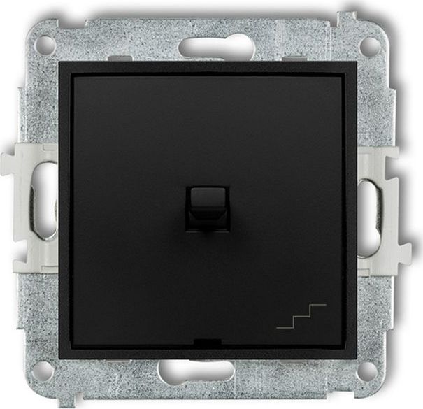 Karlik MINI Łącznik schodowy w stylu amerykańskim czarny mat 12MWPUS-3