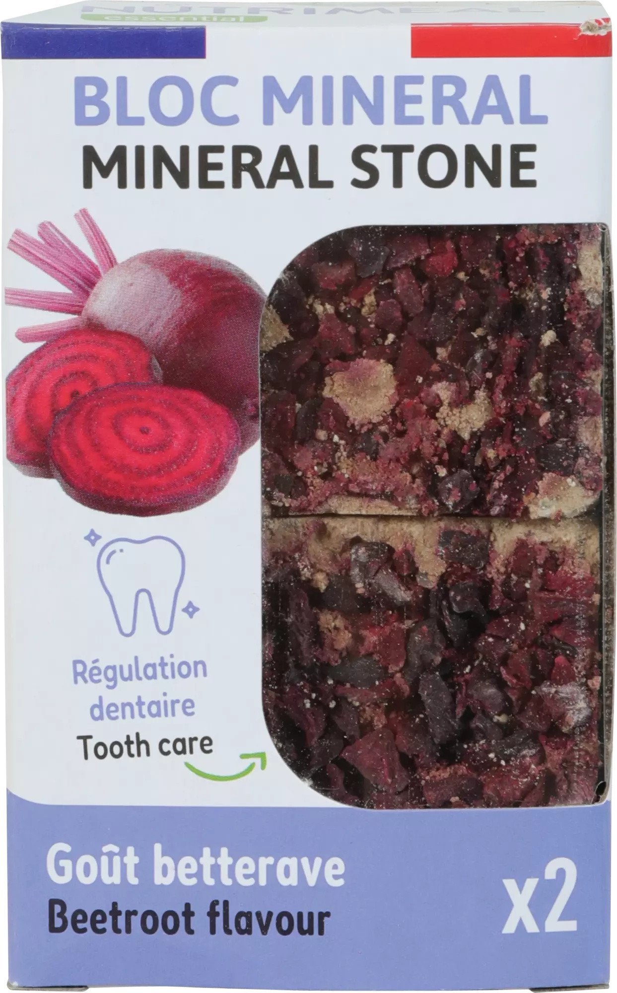 ZOLUX Kostka mineralna dla małych ssaków NUTRIMEAL 3 z burakiem 2 x 200g