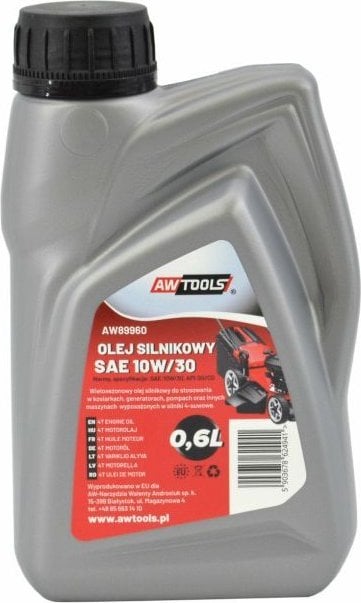 AWTools AWTOOLS OLEJ 4-SUW SAE 10W/30 0,6L DO KOSIAREK, GENERATORÓW, POMP SPALINOWYCH