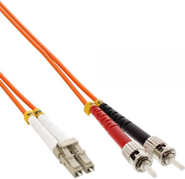 InLine Patchcord światłowodowy LC/ST, 50/125µm OM2 2m (88502)