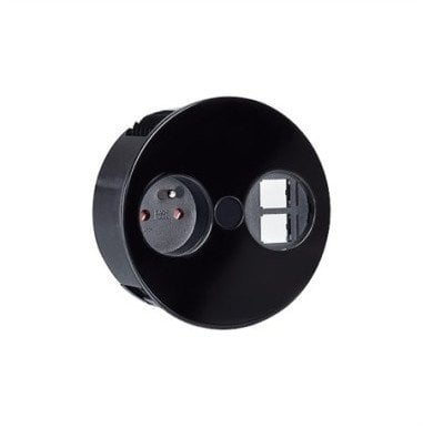 BACHMANN TWIST 1xUTE 2xKeystone czarny 30GE jedwabiście matowy