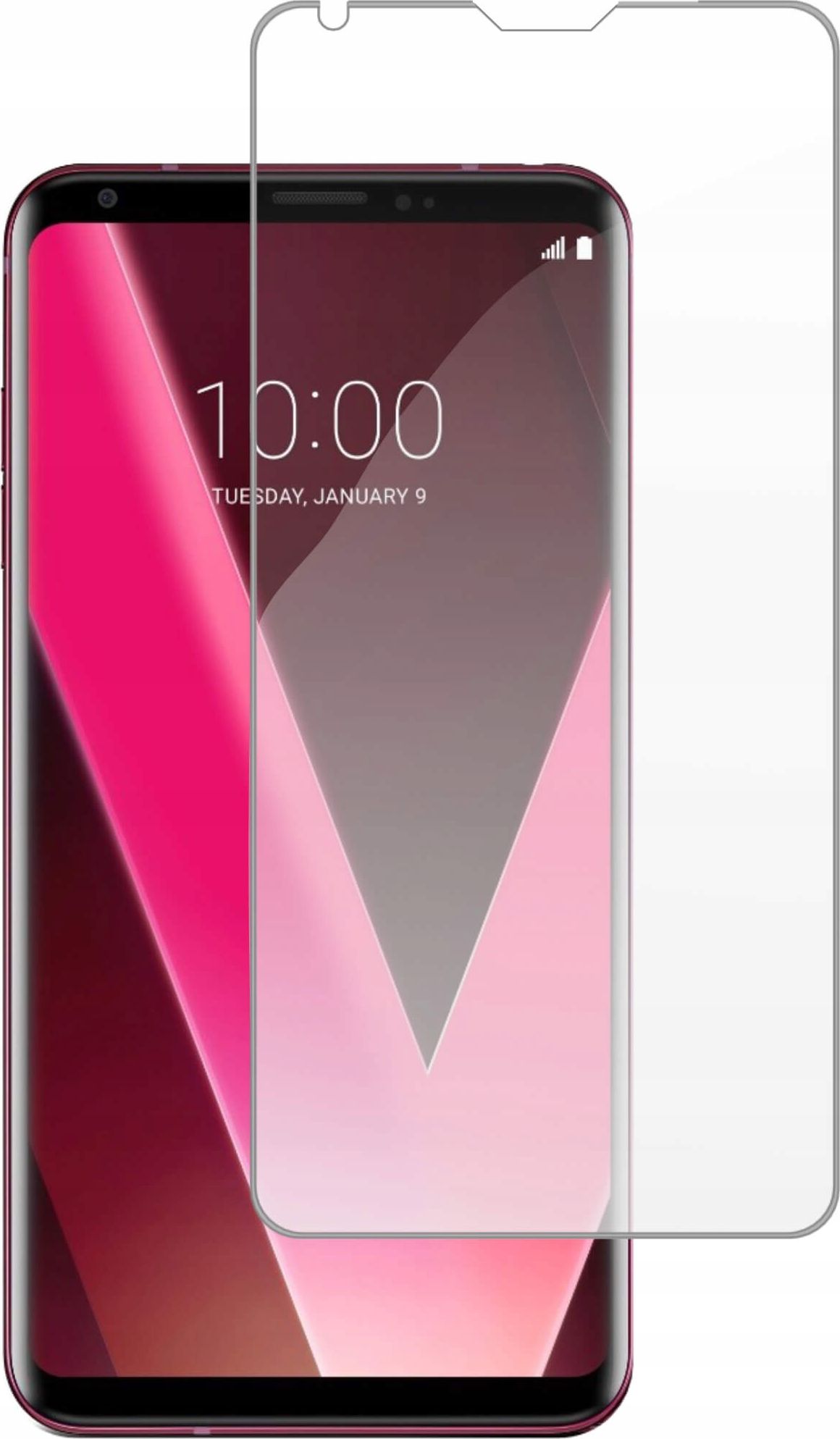 etumi Szkło Hartowane 9H Do Lg V30 Szybka Na Ekran Szkiełko Ochronne Na Ekran Twarde Płaskie Przód / Ochrona Matrycy Telefonu Glas0245