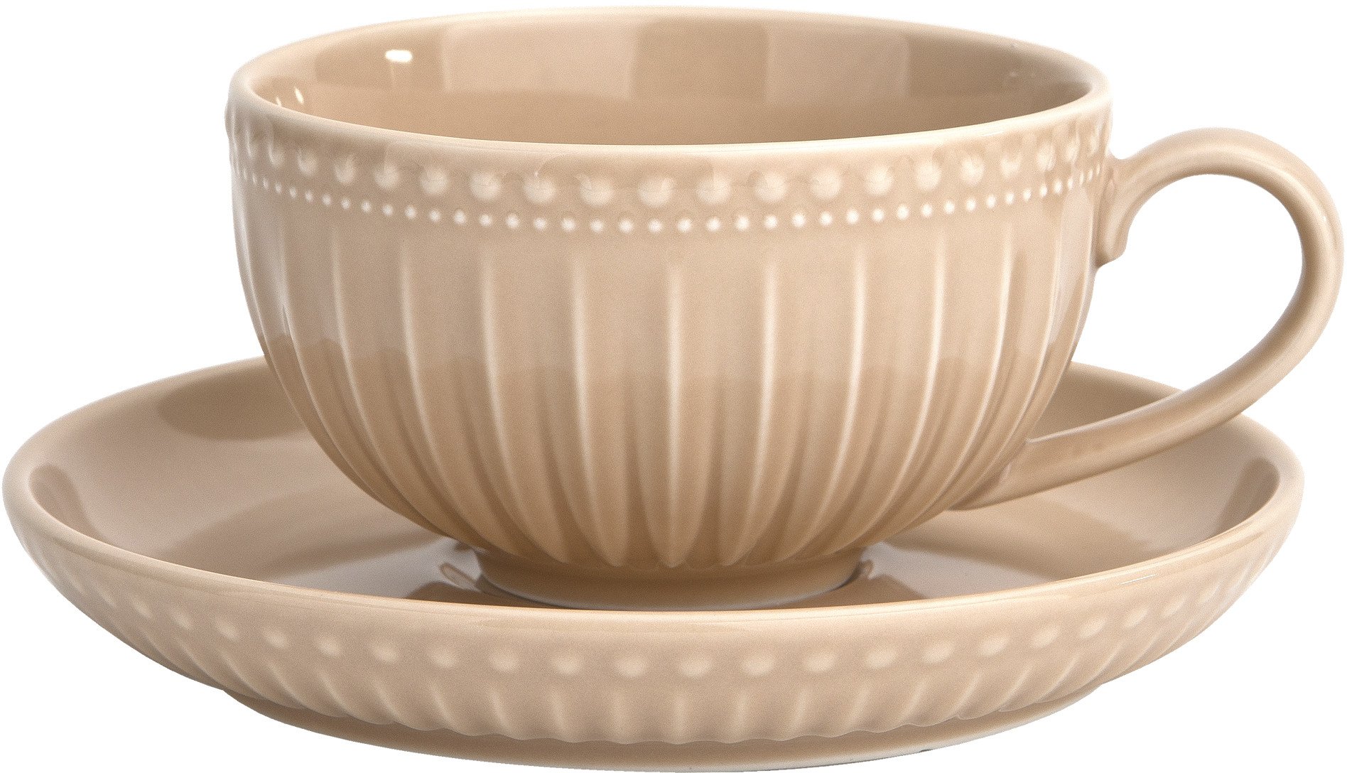 Filiżanka 250 ml ze spodkiem MOSAIQUE BEIGE