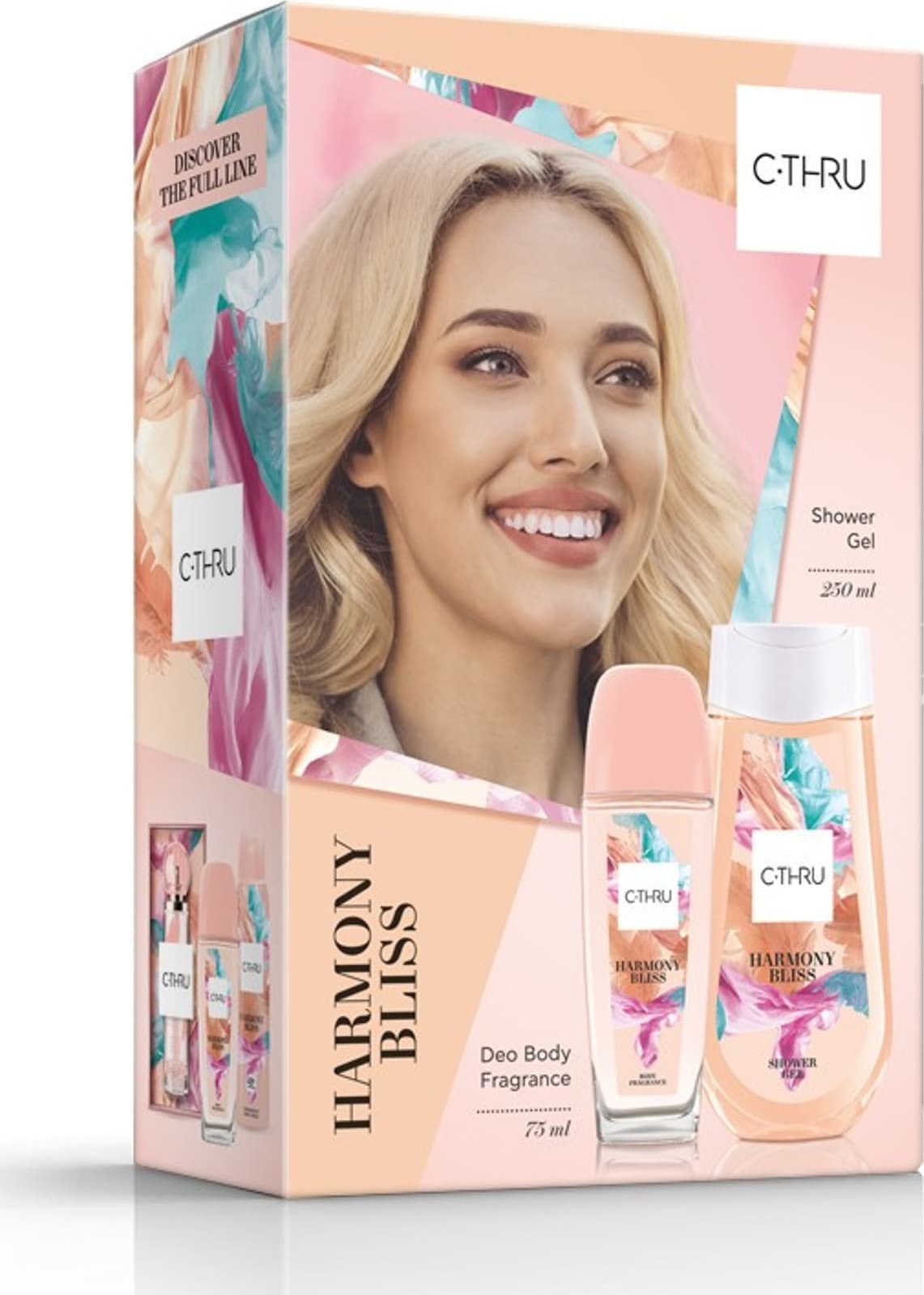 Sarantis C-THRU Zestaw prezentowy Harmony Bliss (Dezodorant naturalny spray 75ml+Żel pod prysznic 250ml)